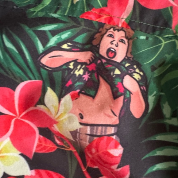 Roosevelt goonies, tropical button up - Picture 3 of 8